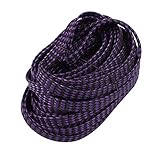 uxcell 編組スリーブ ポリエチレンテレフタレート DVIワイヤネット 10m全長 8mm直径 ブラック パープル