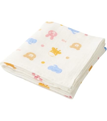 Amazon.co.jp: 【 ミキハウス 】 ガーゼバスタオル バスタオル 沐浴 お