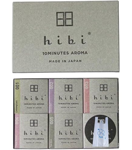 Amazon.co.jp: Hibi 10MINUTES AROMA 5種の香りギフトボックス お香