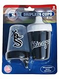 シカゴホワイトソックスHaddadアクセサリー2 - Pack 8オンスブラックDripless Sippy Cups