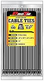 Pro Tie B8SDSM100 8-Inch Screw Mount Standard Duty Cable Tie UV Black Nylon 100-Pack [並行輸入品]