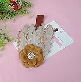 Blanche Lynn 1 Piece Big Feather with Flower Baby Kid Girlヘアピンヘッドバンドヘッド Pack 2