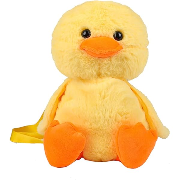 ぬいぐるみ付き黄色バッグ Amazon.co.jp: 黄色小鳥 アヒル かわいいぬいぐるみひよこ外出