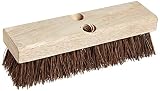 Weiler 44026 Palmyra Fill Deck Scrub Brush with Wood Block, 10' Overall Length [並行輸入品]
