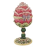 Design Toscano A Garden Rose Treasure Faberge Style Enameled Eggs