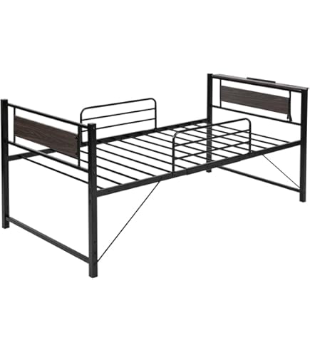 Amazon｜ロフトベッド セミダブル パイプベッド 【高さ90cm・耐荷重
