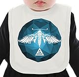 Moth ネクタイを有する有機ビブ Medium