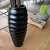 アジアン雑貨 マホガニー モダン フラワーベース 花瓶 花器 D 造花 アートプランツ