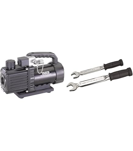 【レイ出品】TASCO シングルステージ高性能小型 真空ポンプ オイル逆流防止弁付小型高性能シングルステージ真空ポンプ