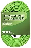 Woods 4303 14/3 Ultra-Flex Rubber SJOW Extension Cord, Supreme Green, 100-Foot [並行輸入品]