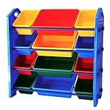 かわいい子供用収納玩具箱　ブルー（大容量！） [並行輸入品]