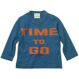 《H28年秋冬物》KICKY VILLAGE(キキイ ビレッジ) 天竺TIME TO GO長袖Tシャツ 90cm /ネイビー NO.KV-15404