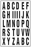 hy-ko mm-7l 2 "ブラック&ホワイトビニールself-stick文字
