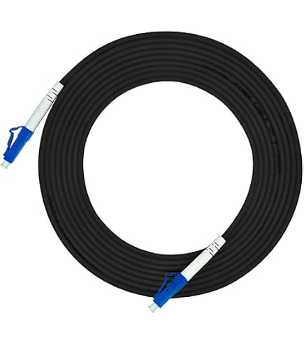 Fiber Optic Cables 10 Meters (30 Feet) LC To LC Outdoor Armored Simplex ...
