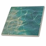 3dRose ct_45247_4 Aqua Waves- Water- Art-Ceramic Tile, 12-Inch [並行輸入品]