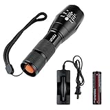 Refun A100 (Rechargeable 18650 Battery Included and Charger) 900 Lumen Handheld Flashlight LED Cree 