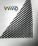 VViViD一方向Perforatedビニールプライバシーウィンドウフィルム粘着ガラスWrap Roll 2ft x 54" ホワイト onewayperforatedfilmvar3