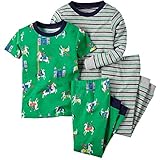 カーターズ（Carter's) 男の子用勇敢な騎士xボーダー柄超たっぷりパジャマ上下4点セット (4t(98-105cm)) [並行輸入品]
