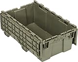 Quantum QDC2012-7 Plastic Storage Container with Attached Flip-Top Lid, 20 x 12 x 7, Gray by Quantum