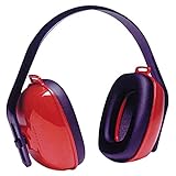 Howard Leight by Honeywell QM24PLUS QM24 Earmuffs, 25 DB NRR, Red, Over The Head by Honeywell