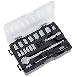 APEX TOOL GROUP-ASIA 119010 Master Mechanic 1/4 x 3/8 Drive Socket Set (24 Piece) [並行輸入品]