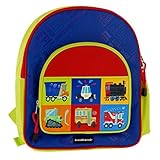 Crocodile Creek Kids Eco Vehicle School Backpack, Blue, 14" [並行輸入品]