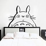 Totoro Inspired Totoro Head Vinyl Wall Decal Totoro Wall Sticker Wall Mural Nursery Room Art Decor B