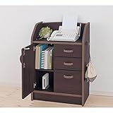 ベビーカウンター ダークブラウン×ブラウン タイプ／幅×奥行（cm）：Ｃ／６３×４０