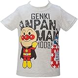 2017年 夏物 アンパンマン 天竺 ポケット柄プリント 半袖Ｔシャツ Anpanman グレー◇90cm