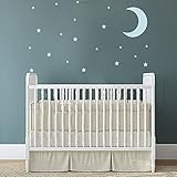 壁デカール装飾壁デカール星壁デカール子供ルームウォールステッカー赤ちゃんルーム壁デカール保育園ステッカー月( M、ダークブラウン)
