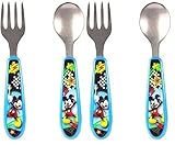 The First Years Disney Easy Grasp Flatware - Mickey/Goofy - 2 Sets by The First Years