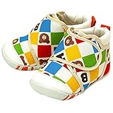ミキハウス ホットビスケッツ(MIKIHOUSE HOT BISCUITS) マルチチェック&ドット☆ファーストベビーシューズ 12．5cm マルチ 71-9305-979