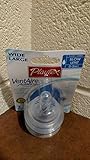 Playtex VentAire Advanced Wide Natural Shape Slow-Flow Nipples, 2 Count - 2 Packs by Playtex