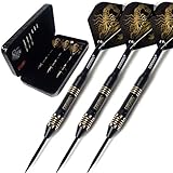 CUESOUL ブラックスコーピオンデラックススチールチップダーツセット、20g F2002-L