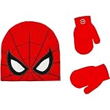 Spider man スパイダーマン 男の子 ニット帽 ＆ ミトン セット