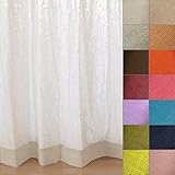 【麻カーテン 14色×140サイズ】日本産麻生地100% 気持ちいいがいっぱいつまった「AsaFine」アサファイン オーダー サイズ：(幅)150cm×(丈)175cm×2枚組 色：豆乳/Aフック