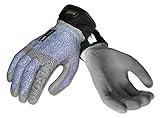 Ansell ActivArmr 97-006 Dyneema Carpenter Glove, Adjustable Cuff, X-Large (Pack of 1 Pair) by Ansell