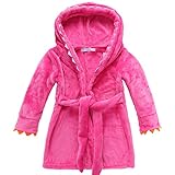 Arshiner 子供用 キッズ バスローブ ルームウエア 部屋着 可愛い 女の子 男の子 ふわふわ　もこもこ 80 100 120 グリーン レッド