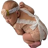 新しいBorn赤ちゃん服レースロンパース