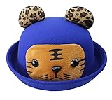 [タイガー]ファッションベビーウール帽子子供バケットハット山高ハット