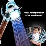 シャワーミキサー LED温度制御カラーユニバーサルハンドヘルドハンドセットシャワースプレーバスシャワーヘッド ( Color : 2 )