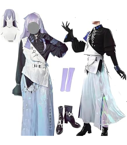 白雪巴　コスプレ　衣装　ウィッグ　フルセット　にじさんじ　一部不足あり VTuber 白雪巴 初期衣装 コスプレ衣装 『にじさんじ』 cosplay 仮装