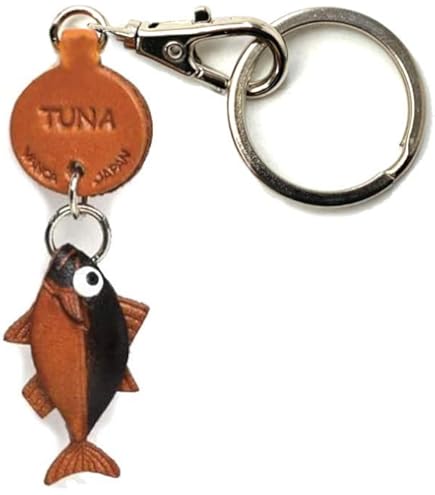 Amazon.co.jp: 本革製 キーホルダー 魚 シーラカンス ドコデモ VANCA