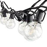 Zitrades Patio Lights G40 Globe Party String Lights Decorative Indoor Outdoor Lighting for Garden Pa