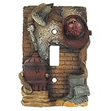 Fireman Single Light Switch Plate Cover [並行輸入品]