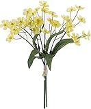 asca 造花 忘れな草ブーケ (1束3本) 花径2cm イエロー A-32867-010