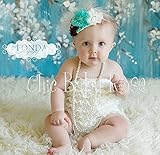 カラフルベビーロンパースホワイト・クリーム【6-24months(60-95)】☆やっぱりベビーには天使みたいな白系がいいというママさんにオススメ★ベビーのスタジオ撮影はコレで決まり！ネックレスやヘッ