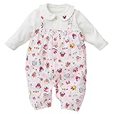 西松屋 ディズニー 襟付きサロペット風長袖コンビドレス（ミニーアイコン柄）【新生児50-60cm】 新生児