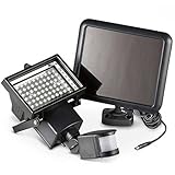 LEDソーラー投光機 60LED 太陽光発電 LEDソーラーライト LED投光器 ソーラー充電