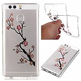 Huawei P9 ケース Zeebox Huawei P9高品質 TPU カバー 衝撃吸収 Huawei P9 用 超薄型 柔軟 落下防止 保護カバー 生涯補償付き (木 #1)